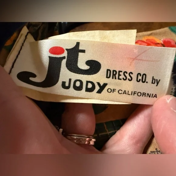 VTG Jody California Floral Boho Prairie Dress Size 8 60s 70s Retro XS - Picture 8 of 9